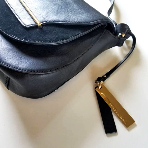 Vince Camuto | Bags | Nwt Vince Camuto Black Leather Suede Purse | Poshmark